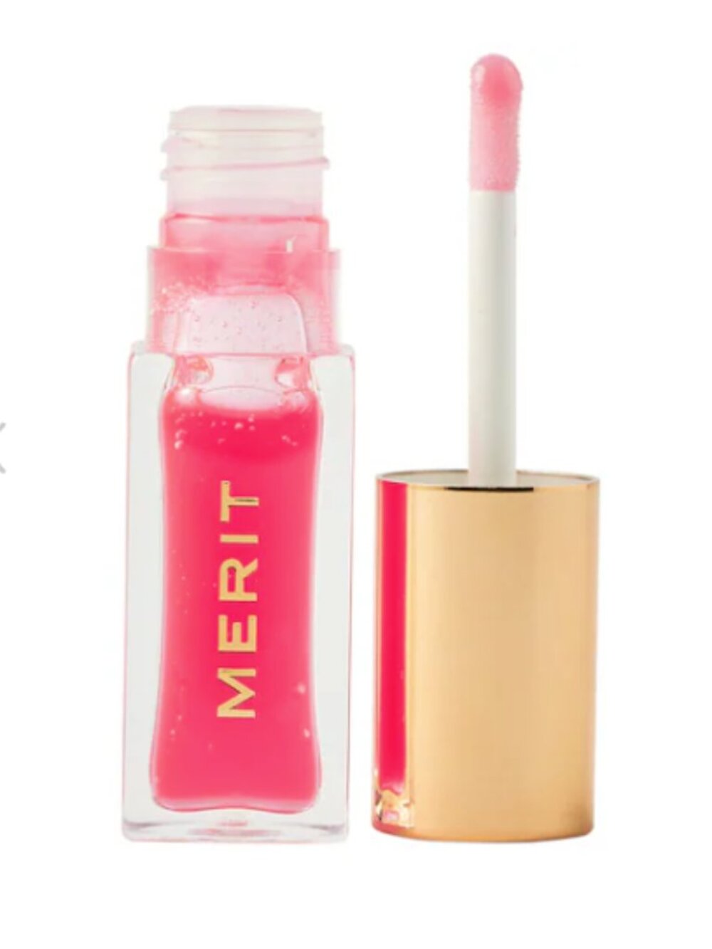 MERIT Shade Slick Hydrating Tinted Lip Oil in Les Deux - NIB $24 MSRP